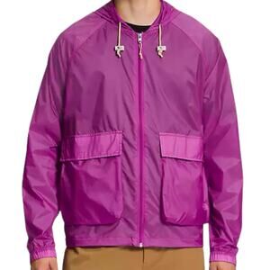 The North Face Men's Translucent Full Zip Wind Hoodie(Purple Cactus Flower) Sz L
